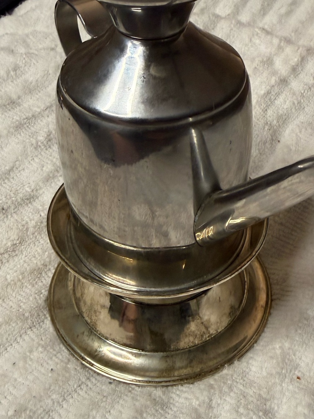 Well equipped kitchen 18/8 stainless steel oil and vinegar cruet dispenser w lid - Picture 6 of 6